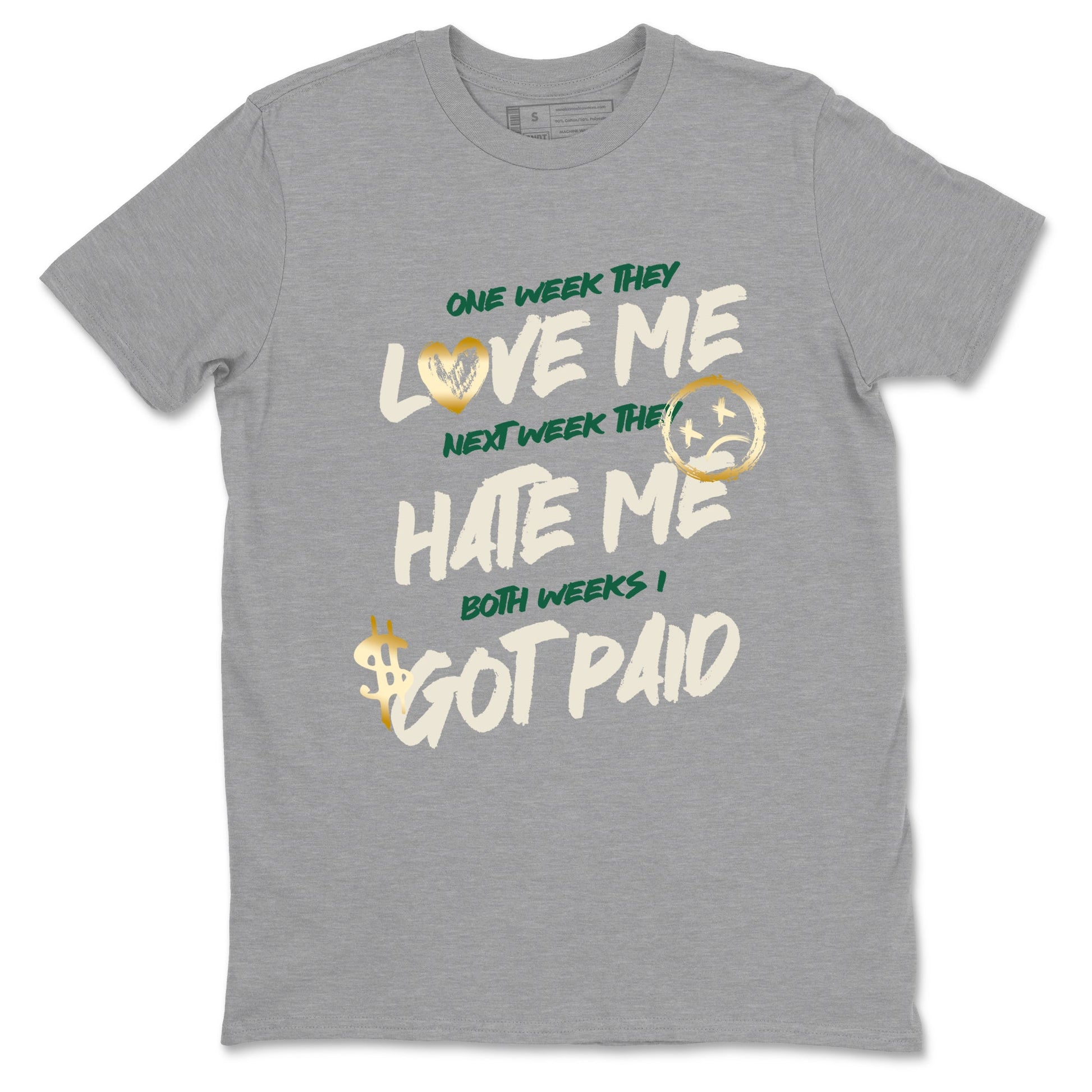 Sneaker Threads – Sneaker Tees To Match Air Jordan 1 Pro Green – I Got Paid Graphic Tee Heather Grey 2. Perfect for Jordan releases 2025 colorways.