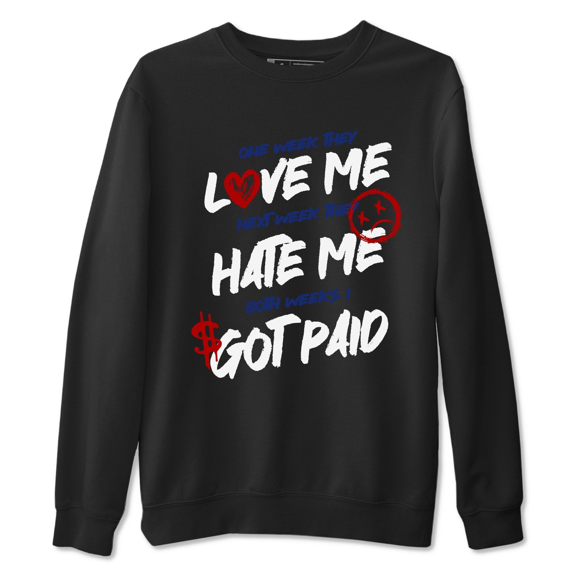 1s Rare Air shirts to match jordans I Got Paid sneaker match tees Air Jordan 1 High OG Rare Air Deep Royal Blue match shoes to clothes SNRT Sneaker Tees unisex cotton Black 2 shirts
