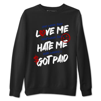1s Rare Air shirts to match jordans I Got Paid sneaker match tees Air Jordan 1 High OG Rare Air Deep Royal Blue match shoes to clothes SNRT Sneaker Tees unisex cotton Black 2 shirts