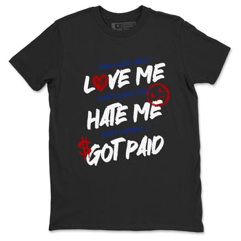 1s Rare Air shirts to match jordans I Got Paid sneaker match tees Air Jordan 1 High OG Rare Air Deep Royal Blue match shoes to clothes SNRT Sneaker Tees unisex cotton Black 2 shirts