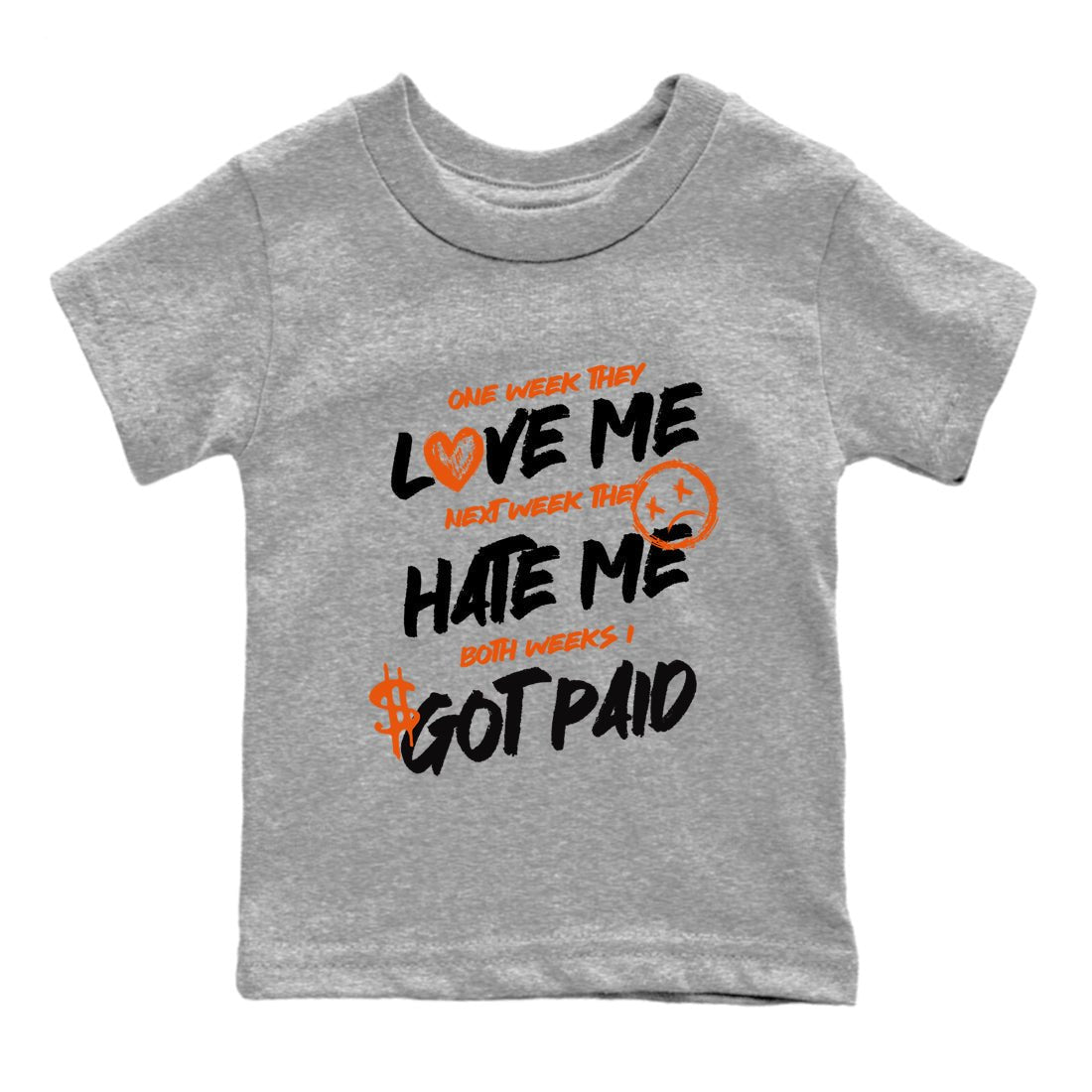 Sneaker match tees – Sneaker Tees To Match Air Jordan 1 Shattered Backboard Shoes – I Got Paid Kids T-Shirt Heather Grey 2