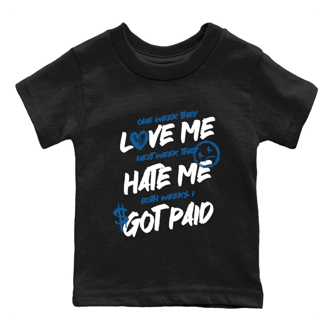 Sneaker Threads – Sneaker Threads To Match Air Jordan 1 Travis Scott Fragment Shoes – I Got Paid Kids T-Shirt Black 2