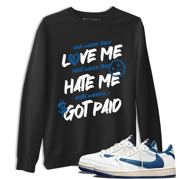 Sneaker Threads – Sneaker Threads To Match Air Jordan 1 Travis Scott Fragment Shoes – I Got Paid Tee Black 1
