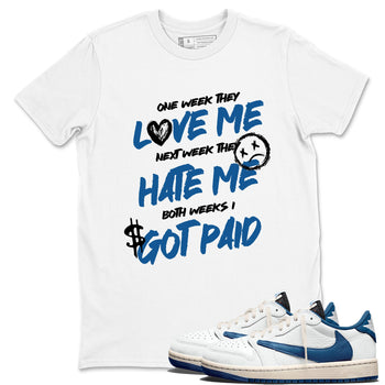 Sneaker Threads – Sneaker Threads To Match Air Jordan 1 Travis Scott Fragment Shoes – I Got Paid Tee White 1