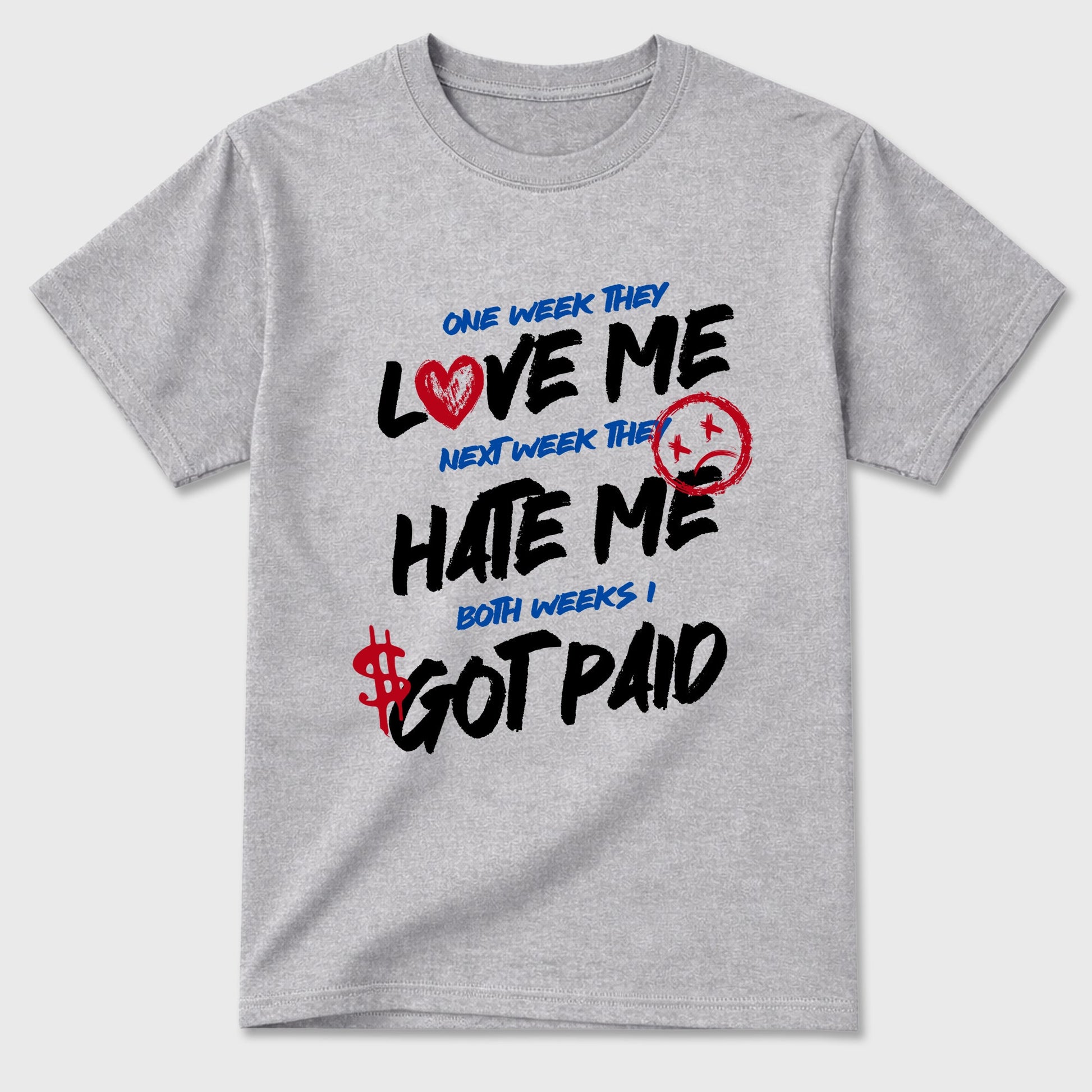 Sneaker match tees – Sneaker Tees To Match Air Jordan 1 Union x Fragment Shoes – I Got Paid Tee Heather Grey 2