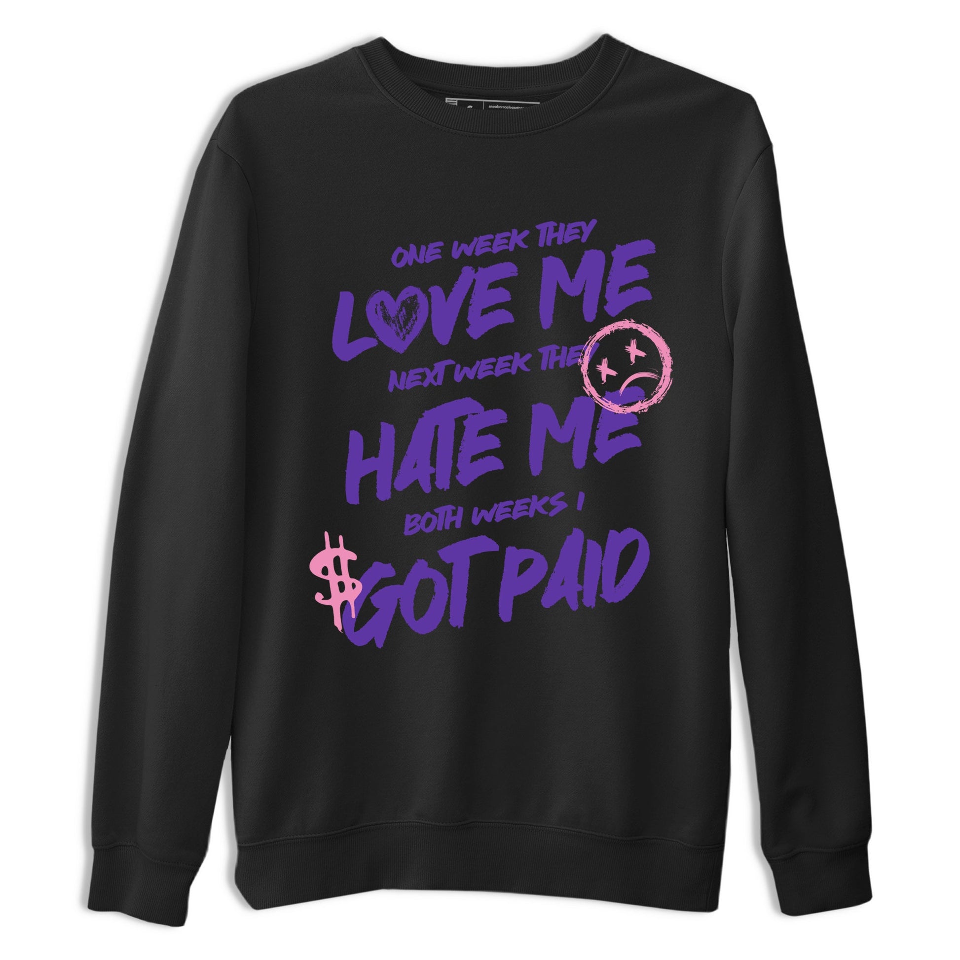 Sneaker match tees – Sneaker Tees To Match Air Jordan 11 Canyon Purple Shoes – I Got Paid Tee Black 2