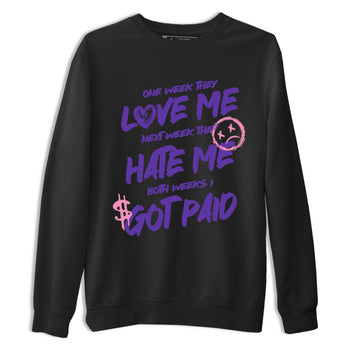 Sneaker match tees – Sneaker Tees To Match Air Jordan 11 Canyon Purple Shoes – I Got Paid Tee Black 2