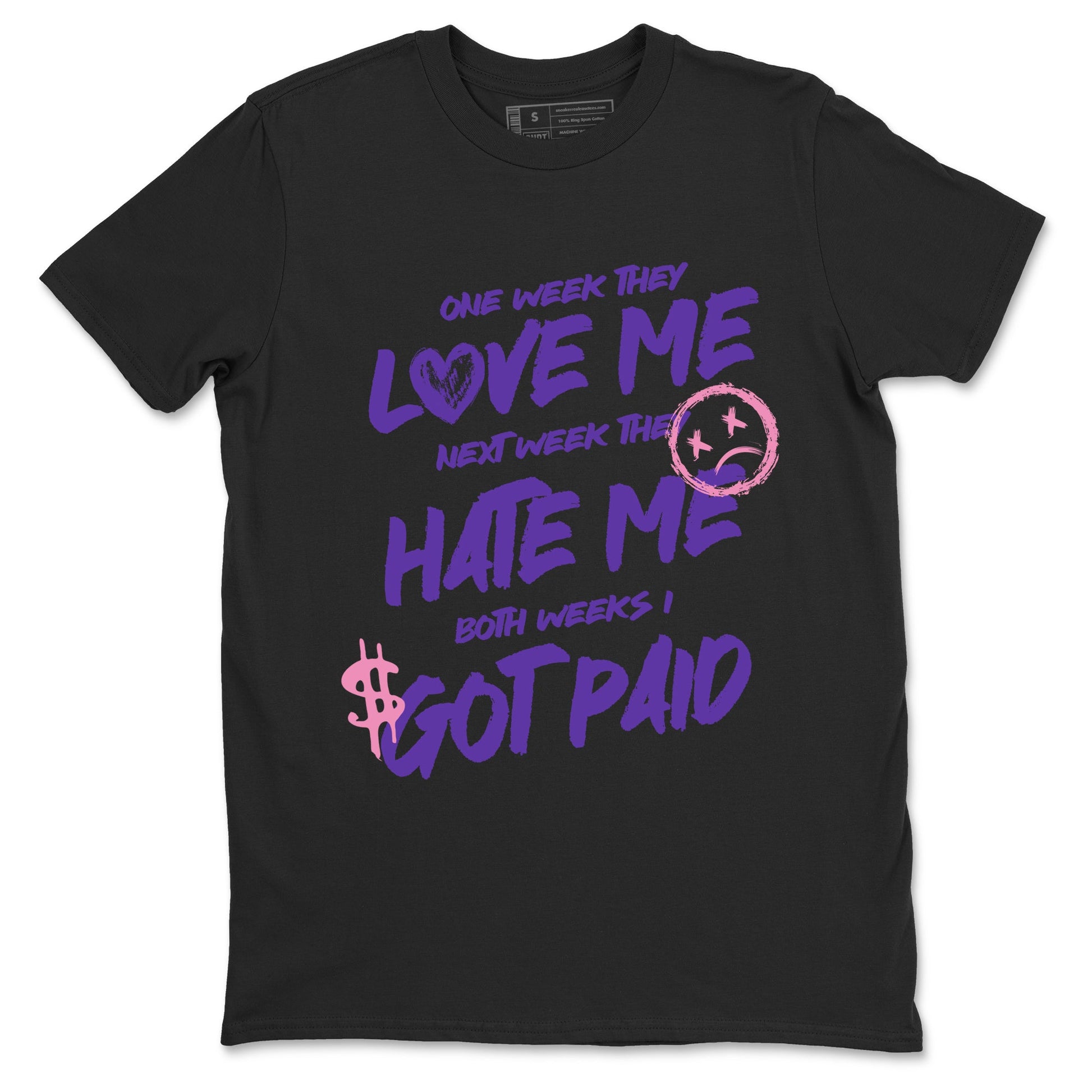 Sneaker match tees – Sneaker Tees To Match Air Jordan 11 Canyon Purple Shoes – I Got Paid Tee Black 2