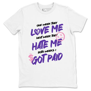 Sneaker match tees – Sneaker Tees To Match Air Jordan 11 Canyon Purple Shoes – I Got Paid Tee White 2