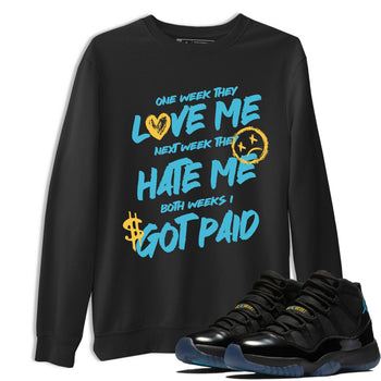 Sneaker Threads – Sneaker Tees To Match Air Jordan 11 Retro Gamma – I Got Paid Graphic Tee Black 1. Perfect for Jordan releases 2025 colorways.