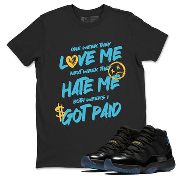 Sneaker Threads – Sneaker Tees To Match Air Jordan 11 Retro Gamma – I Got Paid Graphic Tee Black 1. Perfect for Jordan releases 2025 colorways.
