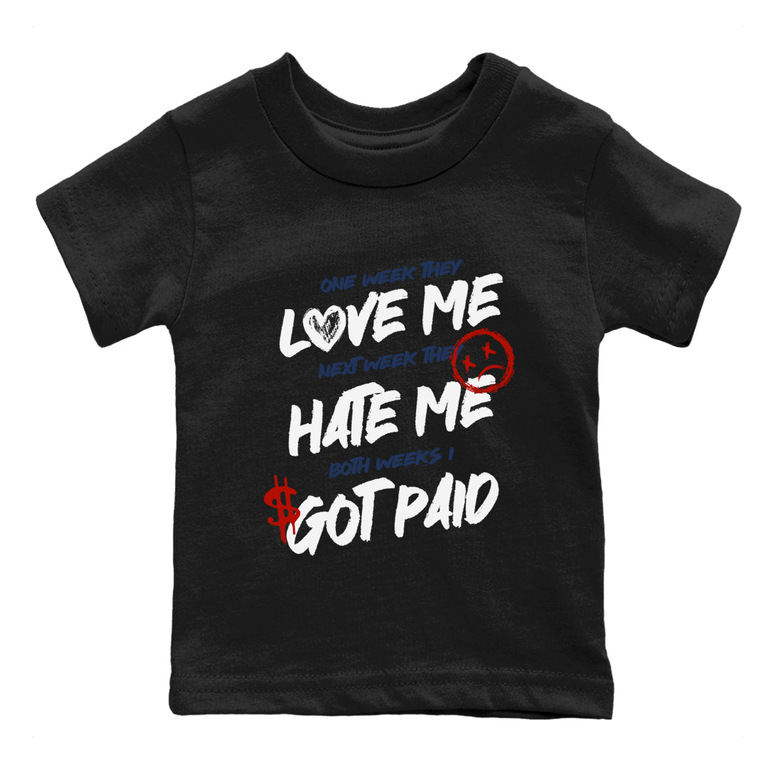Sneaker match tees – Sneaker Tees To Match Air Jordan 11 Rare Air Shoes – I Got Paid Kids T-Shirt Black 2