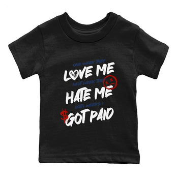 Sneaker match tees – Sneaker Tees To Match Air Jordan 11 Rare Air Shoes – I Got Paid Kids T-Shirt Black 2