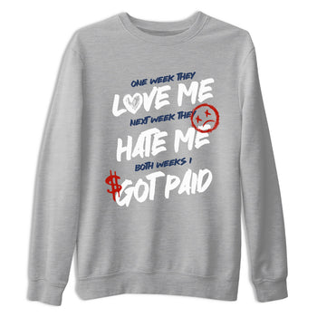 Sneaker match tees – Sneaker Tees To Match Air Jordan 11 Rare Air Shoes – I Got Paid Tee Heather Grey 2