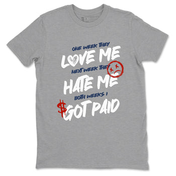 Sneaker match tees – Sneaker Tees To Match Air Jordan 11 Rare Air Shoes – I Got Paid Tee Heather Grey 2