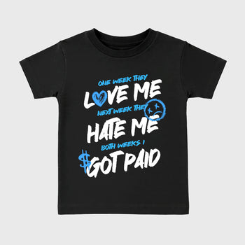 Sneaker match tees – Sneaker Tees To Match Air Jordan 11 University Blue Shoes – I Got Paid Kids T-Shirt Black 2
