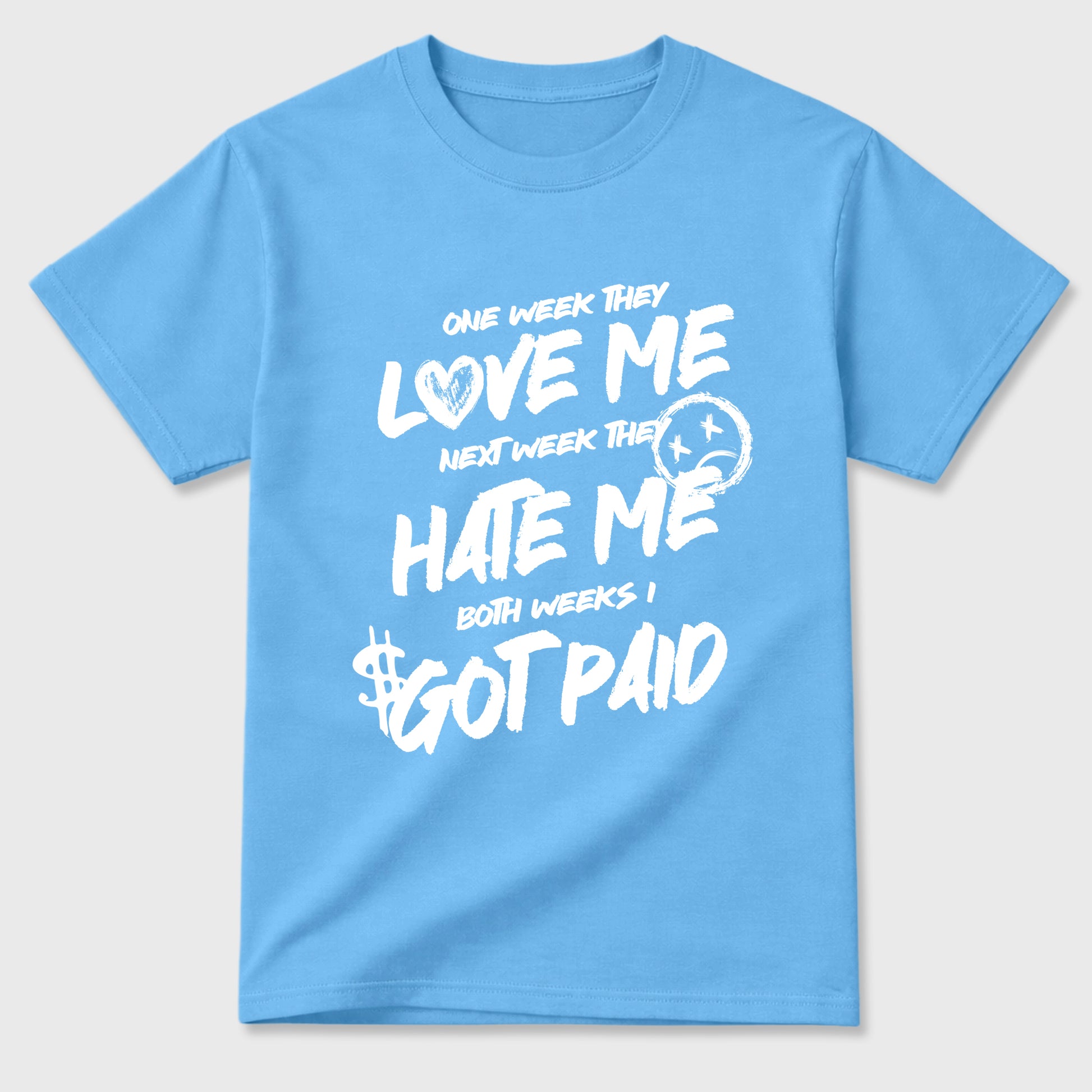 Sneaker match tees – Sneaker Tees To Match Air Jordan 11 University Blue Shoes – I Got Paid Tee Carolina Blue 2