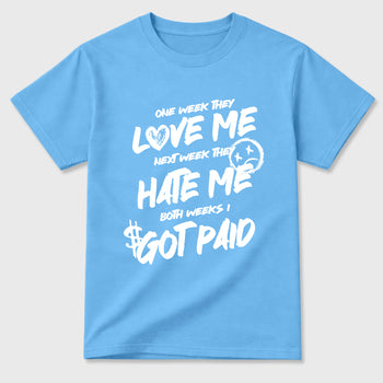 Sneaker match tees – Sneaker Tees To Match Air Jordan 11 University Blue Shoes – I Got Paid Tee Carolina Blue 2