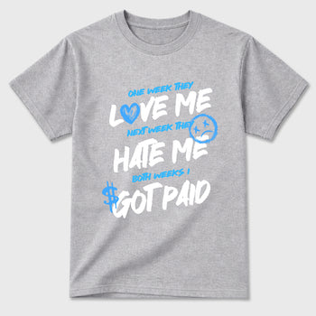 Sneaker match tees – Sneaker Tees To Match Air Jordan 11 University Blue Shoes – I Got Paid Tee Heather Grey 2