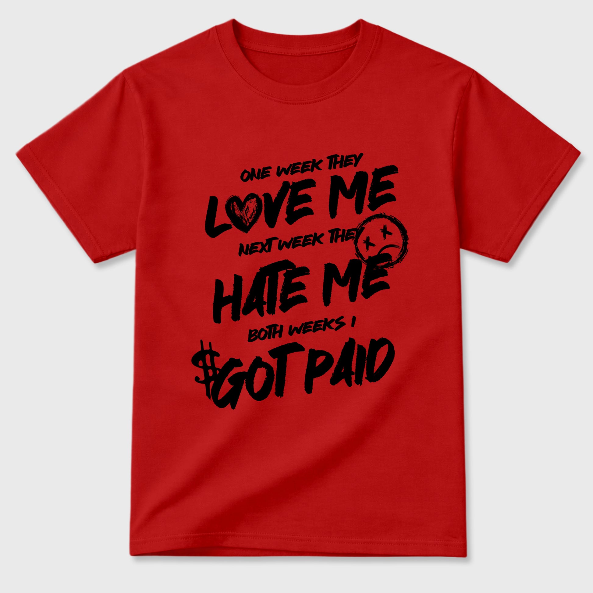 Sneaker match tees – Sneaker Tees To Match Air Jordan 12 Bloodline Shoes – I Got Paid Tee Red 2