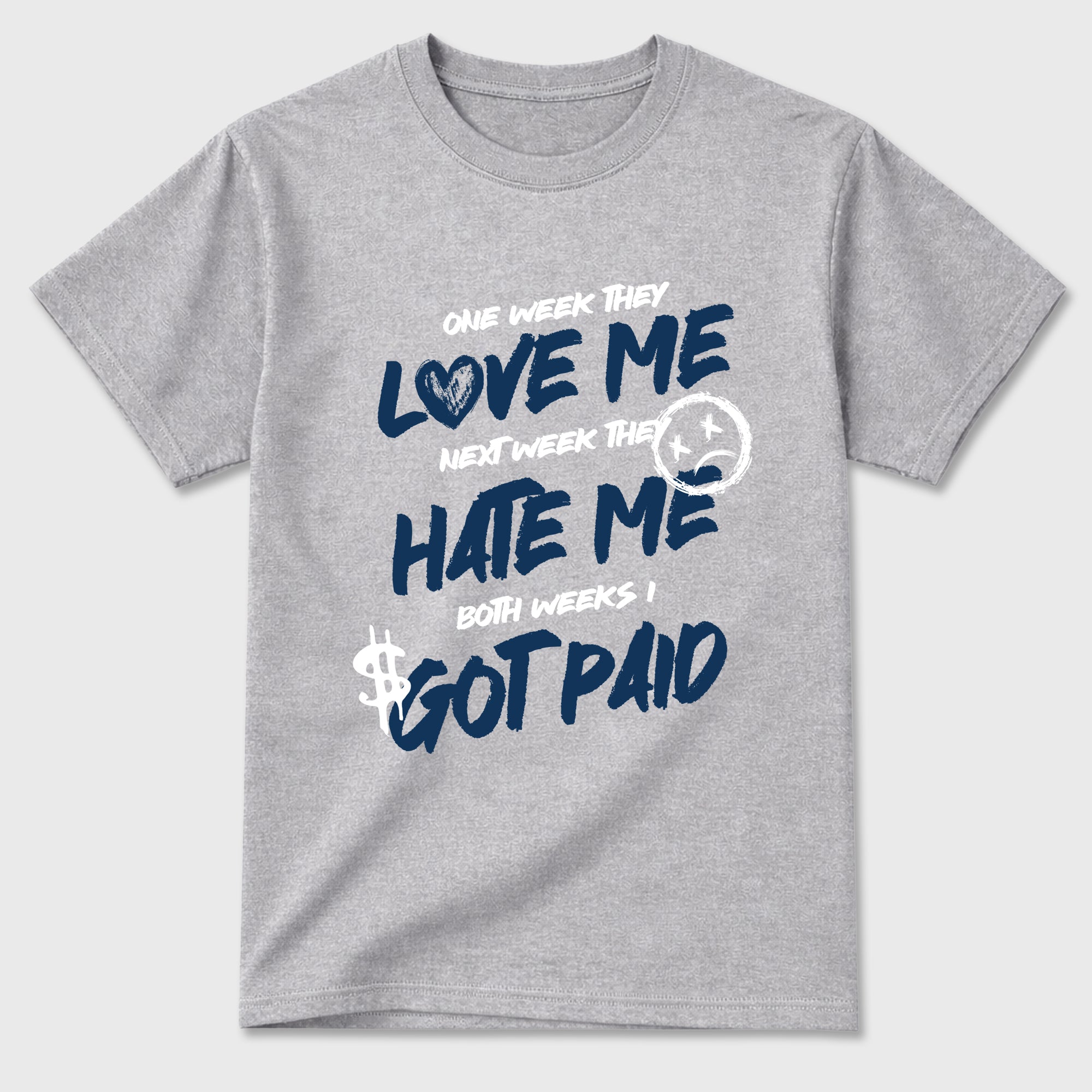I Got Paid Graphic T-Shirt featuring original streetwear artwork designed to match the Air Jordan 13 Flint. Heather Grey 2 Graphic T-Shirt.