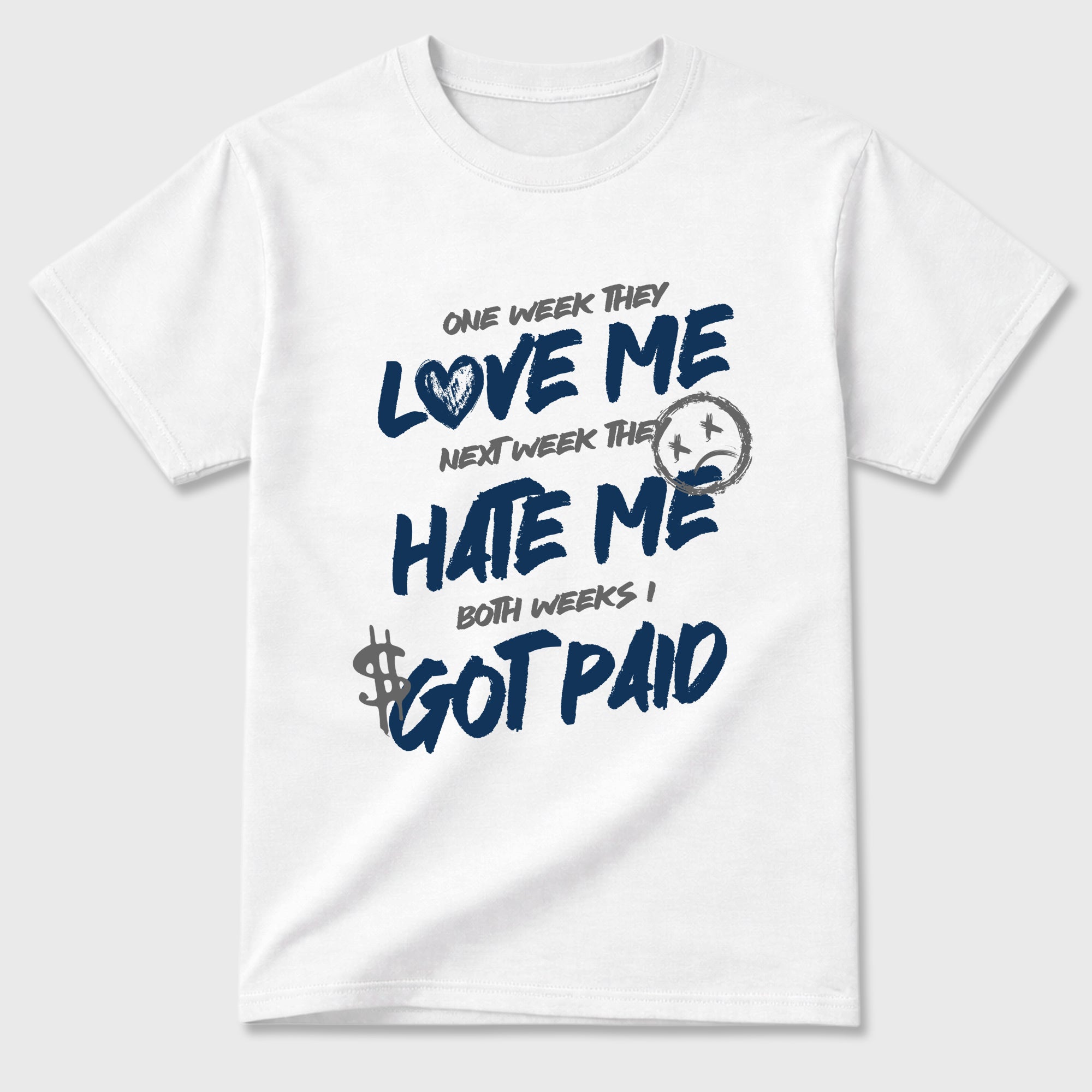 I Got Paid Graphic T-Shirt featuring original streetwear artwork designed to match the Air Jordan 13 Flint. White 2 Graphic T-Shirt.