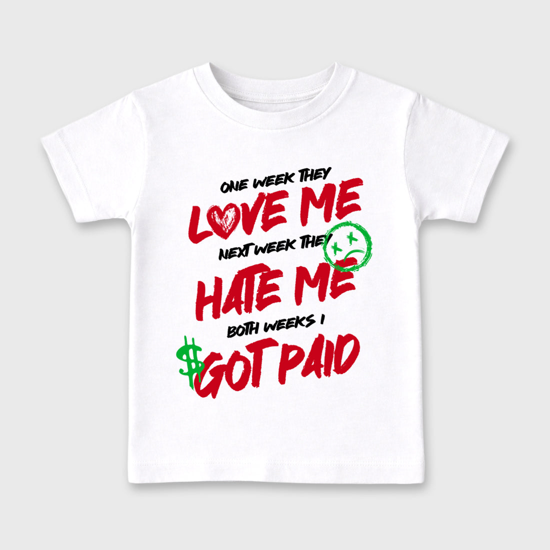 Sneaker match tees – Sneaker Tees To Match Air Jordan 13 University Red Shoes – I Got Paid Kids T-Shirt White 2