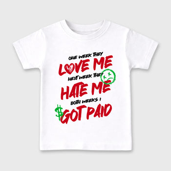 Sneaker match tees – Sneaker Tees To Match Air Jordan 13 University Red Shoes – I Got Paid Kids T-Shirt White 2