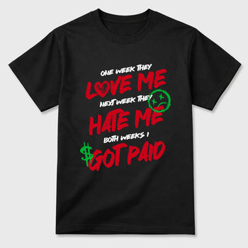 Sneaker match tees – Sneaker Tees To Match Air Jordan 13 University Red Shoes – I Got Paid Tee Black 2
