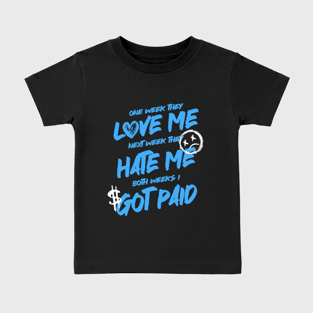 Sneaker match tees – Sneaker Tees To Match Air Jordan 14 University Blue Shoes – I Got Paid Kids T-Shirt Black 2