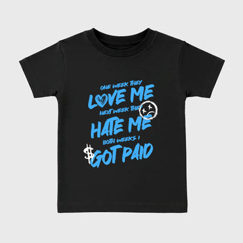 Sneaker match tees – Sneaker Tees To Match Air Jordan 14 University Blue Shoes – I Got Paid Kids T-Shirt Black 2