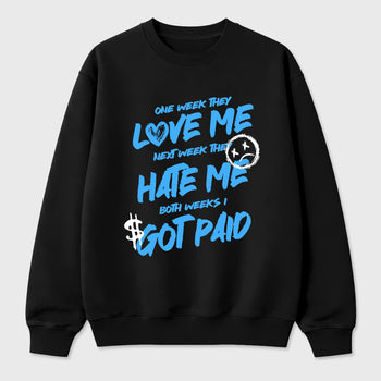 Sneaker match tees – Sneaker Tees To Match Air Jordan 14 University Blue Shoes – I Got Paid Tee Black 2