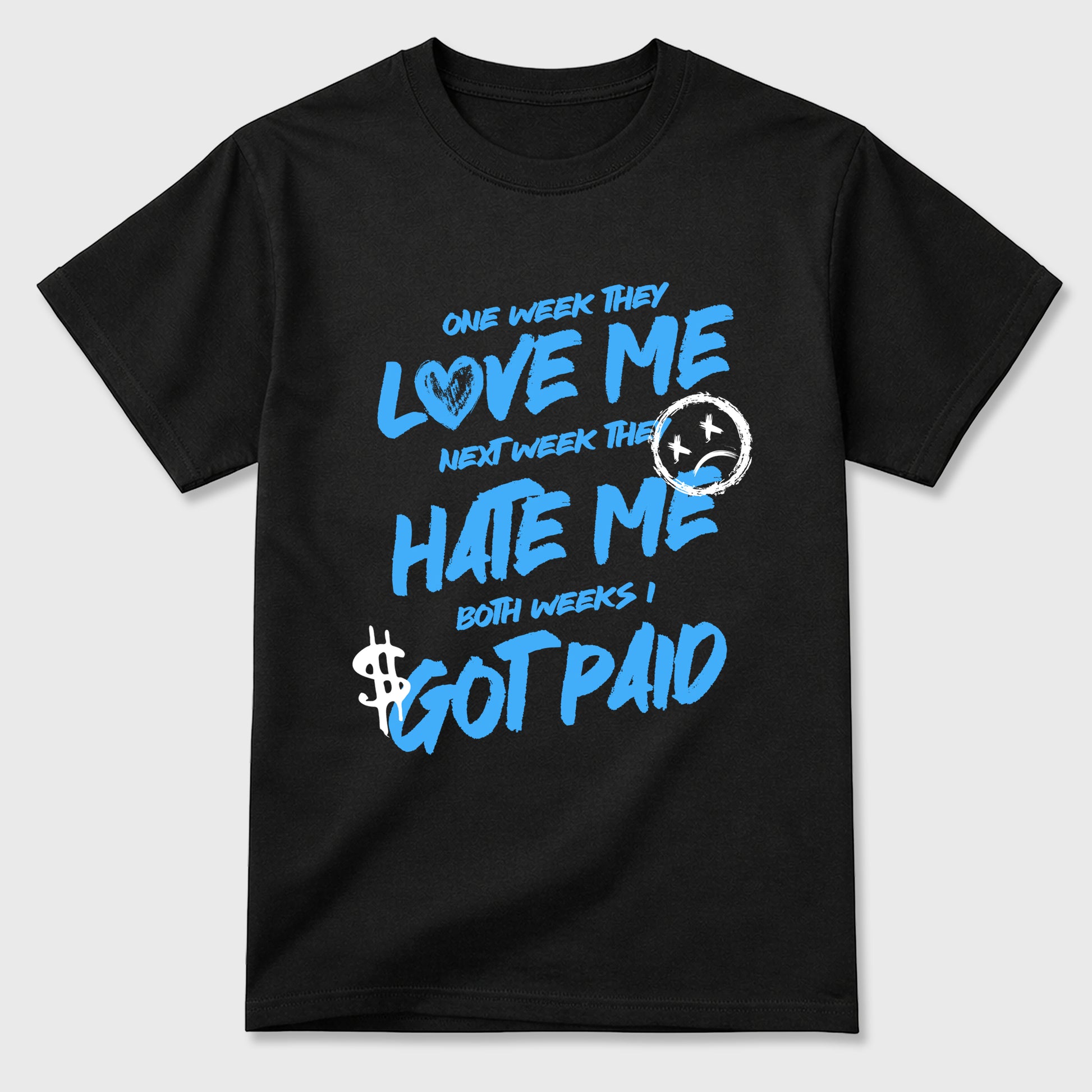 Sneaker match tees – Sneaker Tees To Match Air Jordan 14 University Blue Shoes – I Got Paid Tee Black 2