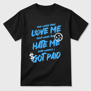 Sneaker match tees – Sneaker Tees To Match Air Jordan 14 University Blue Shoes – I Got Paid Tee Black 2