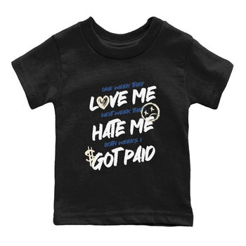 3s For The Love to match jordans I Got Paid sneaker match tees A Ma Maniere x Air Jordan 3 Diffused Blue match shoes to clothes SNRT Sneaker Tees Youth Baby Black 2 tee