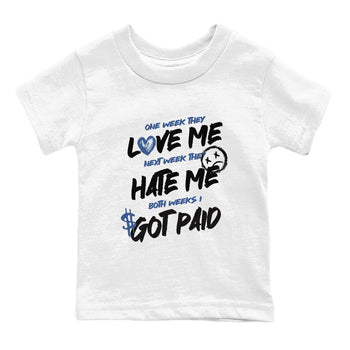 3s For The Love to match jordans I Got Paid sneaker match tees A Ma Maniere x Air Jordan 3 Diffused Blue match shoes to clothes SNRT Sneaker Tees Youth Baby White 2 tee