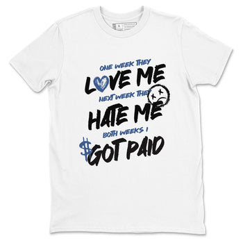 3s For The Love to match jordans I Got Paid sneaker match tees A Ma Maniere x Air Jordan 3 Diffused Blue match shoes to clothes SNRT Sneaker Tees unisex cotton White 2 shirts
