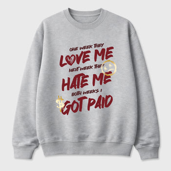 I Got Paid Graphic T-Shirt sneaker match tee designed for the Air Jordan 3 Bin 23, featuring coordinated color options for a perfect streetwear match. Heather Grey 2 shirt.