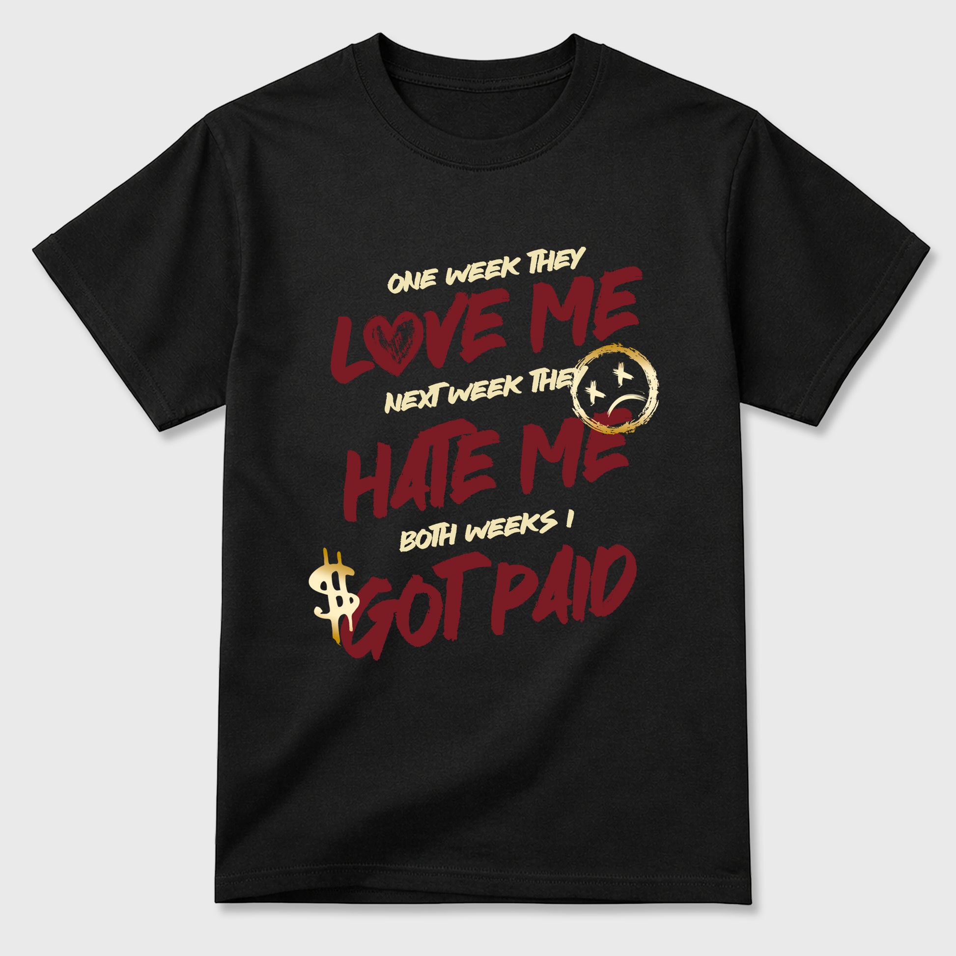I Got Paid Graphic T-Shirt sneaker match tee designed for the Air Jordan 3 Bin 23, featuring coordinated color options for a perfect streetwear match. Black 2 shirt.