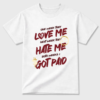 I Got Paid Graphic T-Shirt sneaker match tee designed for the Air Jordan 3 Bin 23, featuring coordinated color options for a perfect streetwear match. White 2 shirt.
