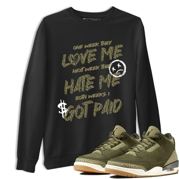 Sneaker Threads – Sneaker Threads To Match Air Jordan 3 Family Affair Shoes – I Got Paid Tee Black 1