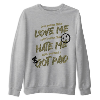 Sneaker Threads – Sneaker Threads To Match Air Jordan 3 Family Affair Shoes – I Got Paid Tee Heather Grey 2