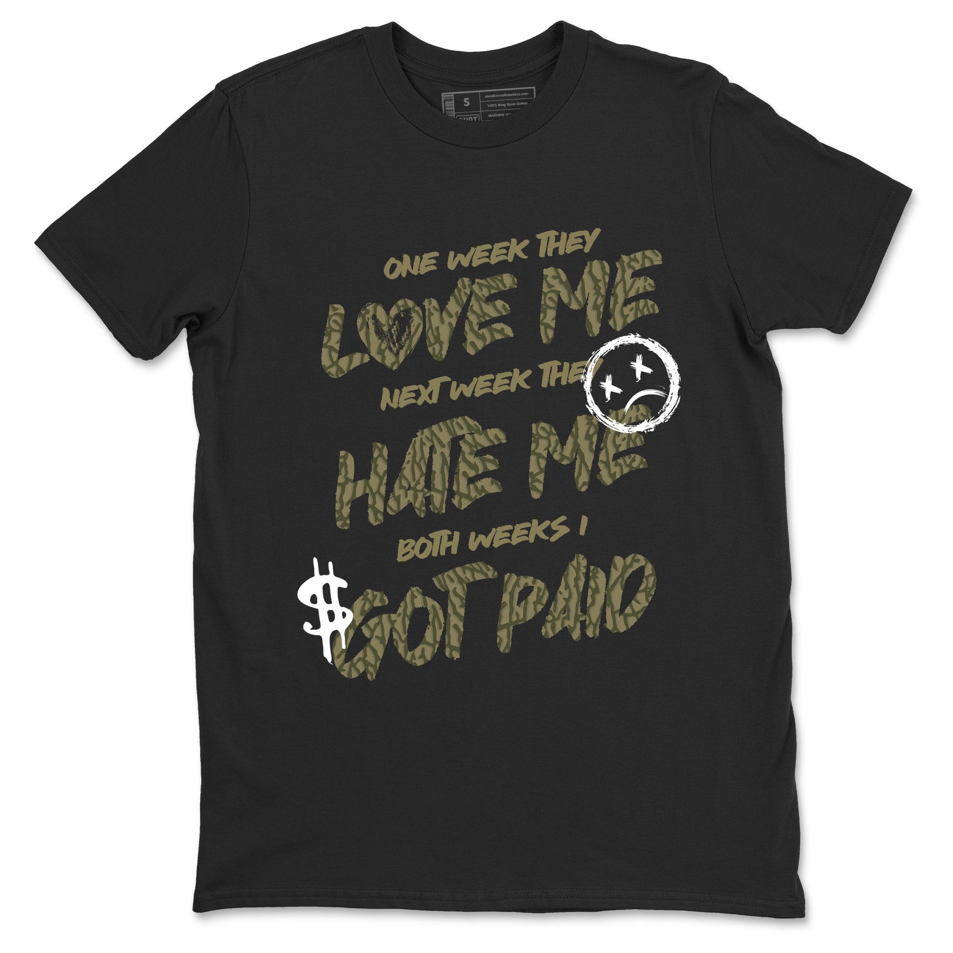 Sneaker Threads – Sneaker Threads To Match Air Jordan 3 Family Affair Shoes – I Got Paid Tee Black 2