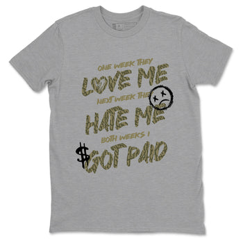 Sneaker Threads – Sneaker Threads To Match Air Jordan 3 Family Affair Shoes – I Got Paid Tee Heather Grey 2