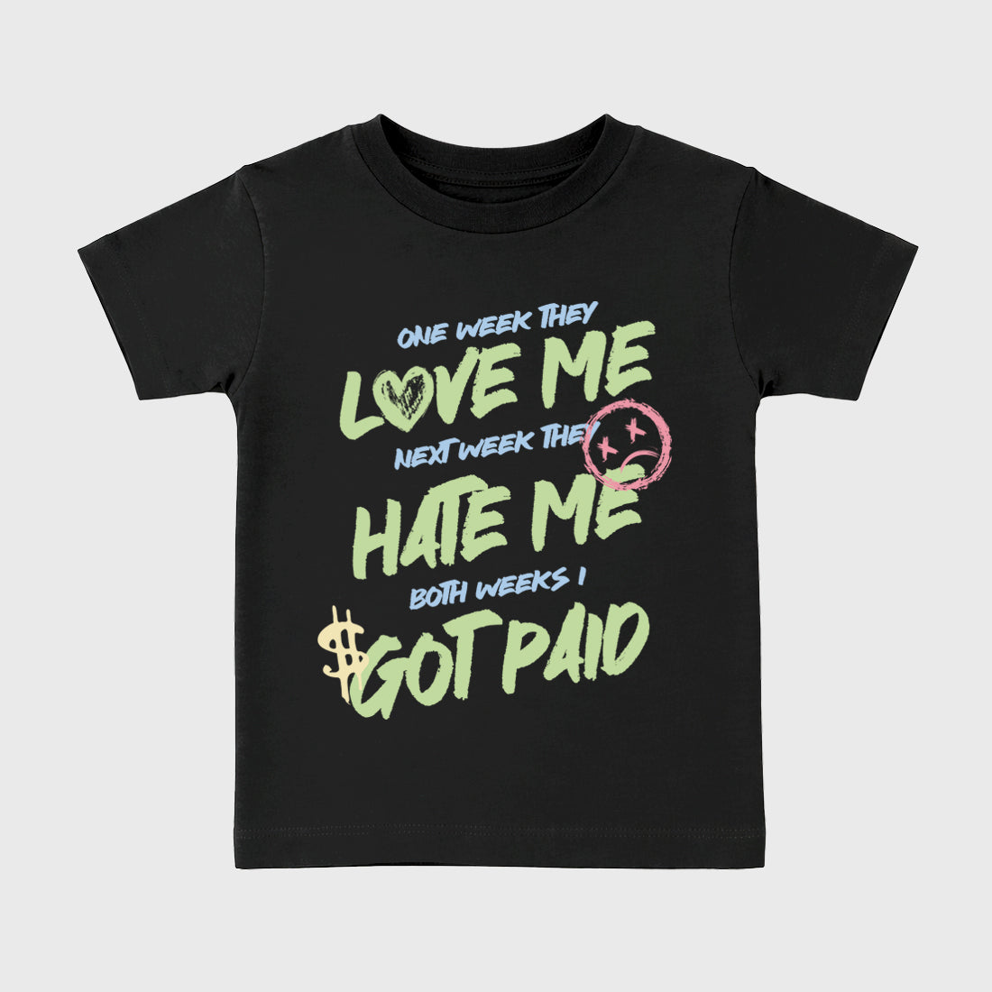 Sneaker match tees – Sneaker Tees To Match Air Jordan 3 Jade Aura Shoes – I Got Paid Kids T-Shirt Black 2