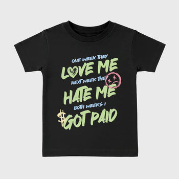 Sneaker match tees – Sneaker Tees To Match Air Jordan 3 Jade Aura Shoes – I Got Paid Kids T-Shirt Black 2
