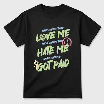 Sneaker match tees – Sneaker Tees To Match Air Jordan 3 Jade Aura Shoes – I Got Paid Tee Black 2