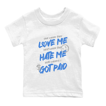 Air Jordan 3 Lucky Shorts shirts to match jordans I Got Paid sneaker match tees Air Jordan 3 Retro Lucky Shorts match shoes to clothes SNRT Sneaker Tees Youth Baby White 2 tee