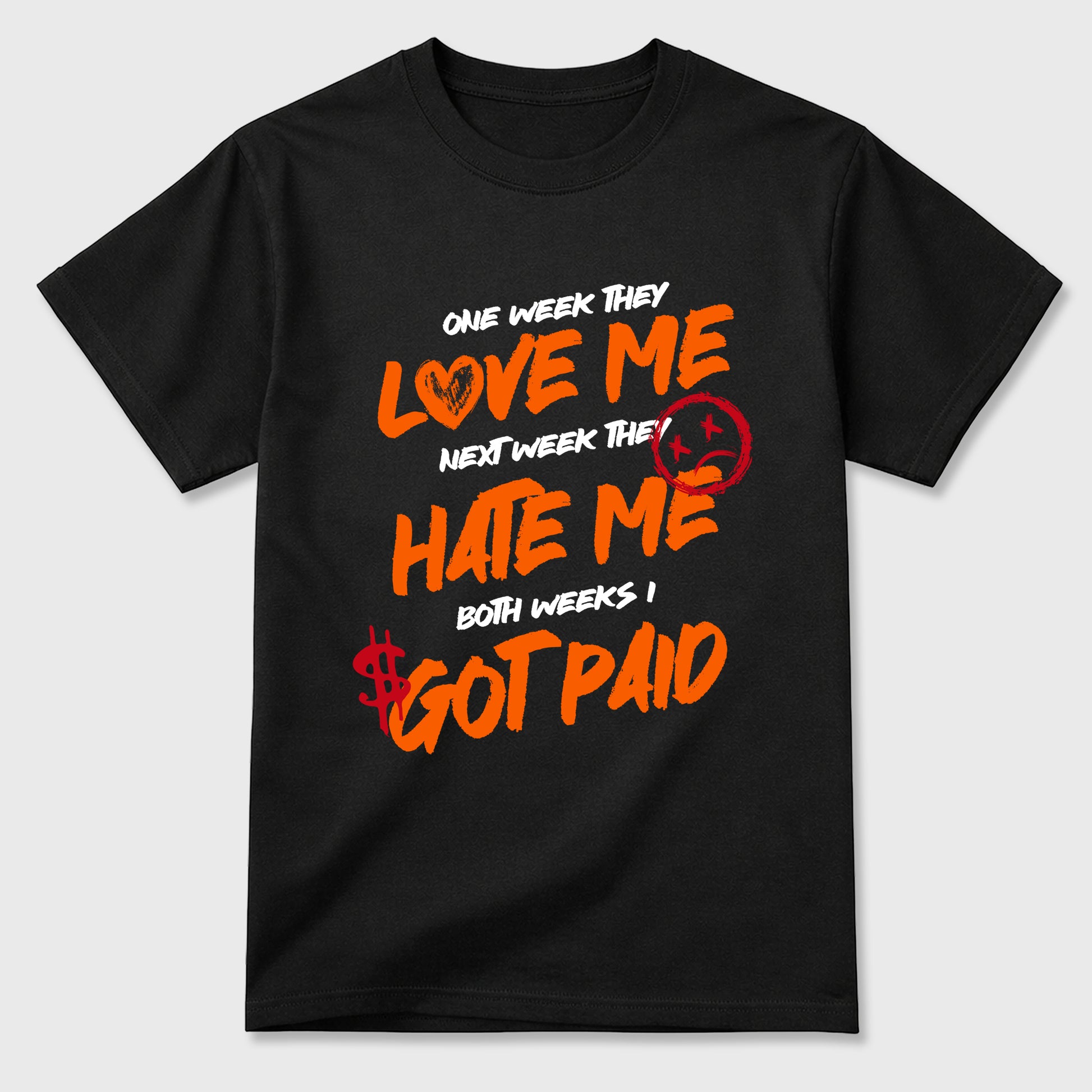 Sneaker match tees – Sneaker Tees To Match Air Jordan 3 Orange Citrus Shoes – I Got Paid Tee Black 2