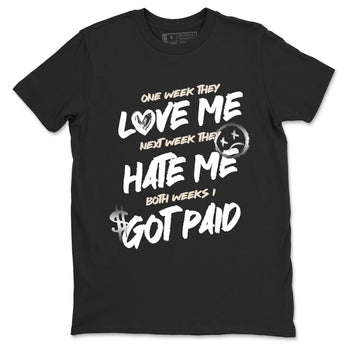 I Got Paid sneaker match t-shirt styled to complete your fit with the Air Jordan 3 Pure Money sneakers, shown in Black 2.
